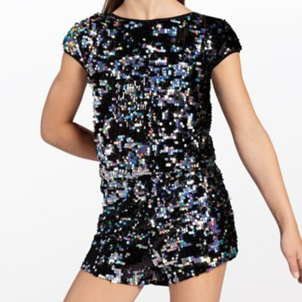 Weissman Elite Essentials "Hologram Ultra Sparkle Romper" costume
